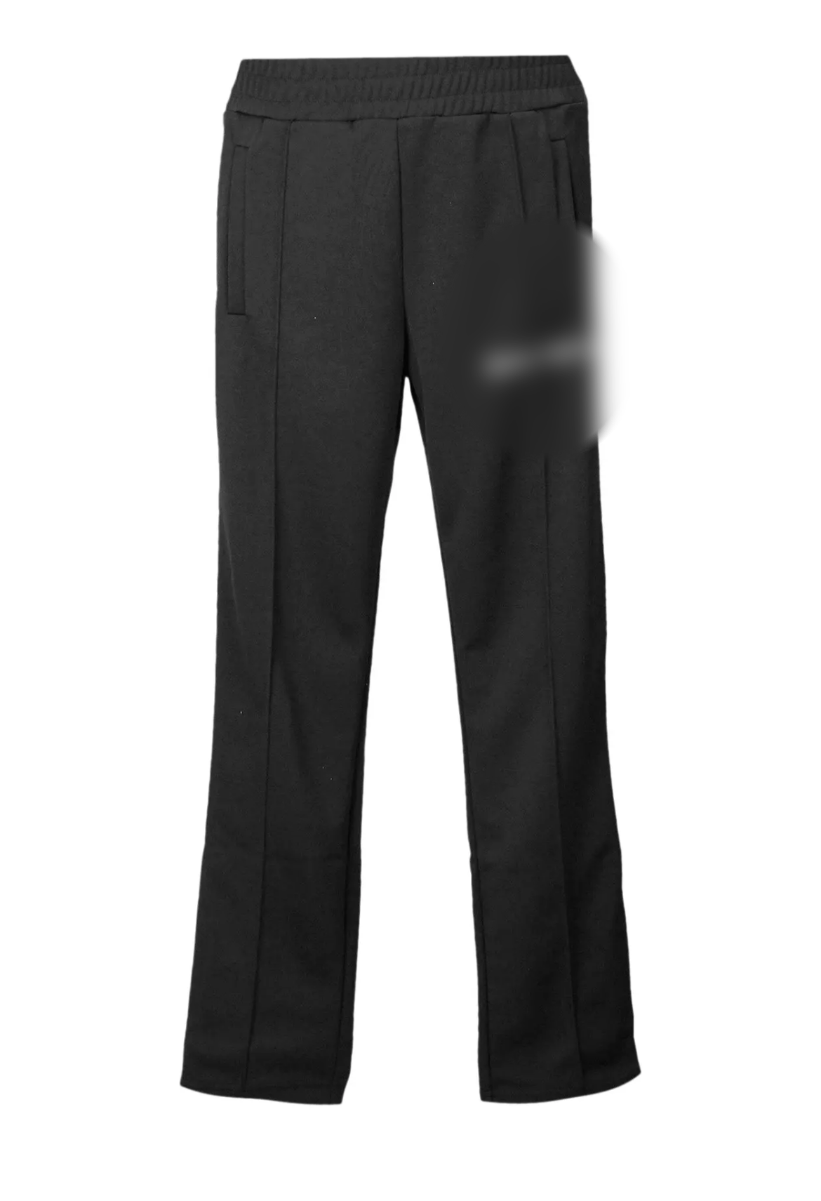 Black palm trousers