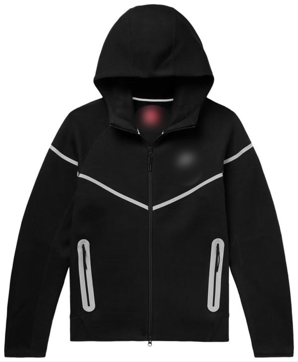 Tec Fleece black blemis Silver